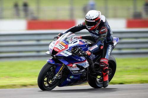 Kam Dixon at the Donington test in April 2026